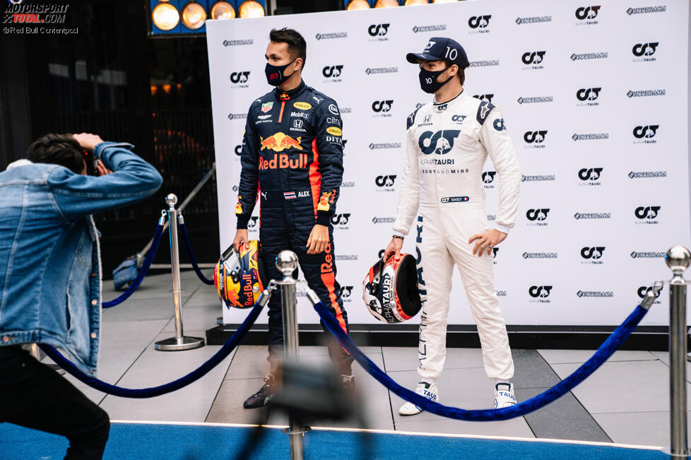 Pierre Gasly (AlphaTauri) und Alexander Albon (Red Bull) 