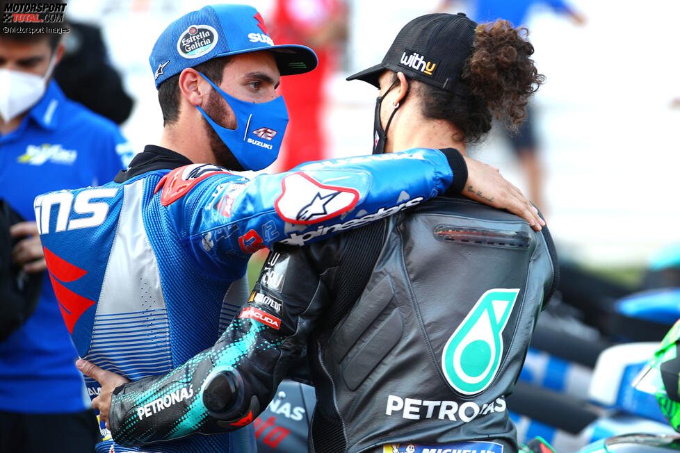 Alex Rins (Suzuki) und Franco Morbidelli (Petronas) 