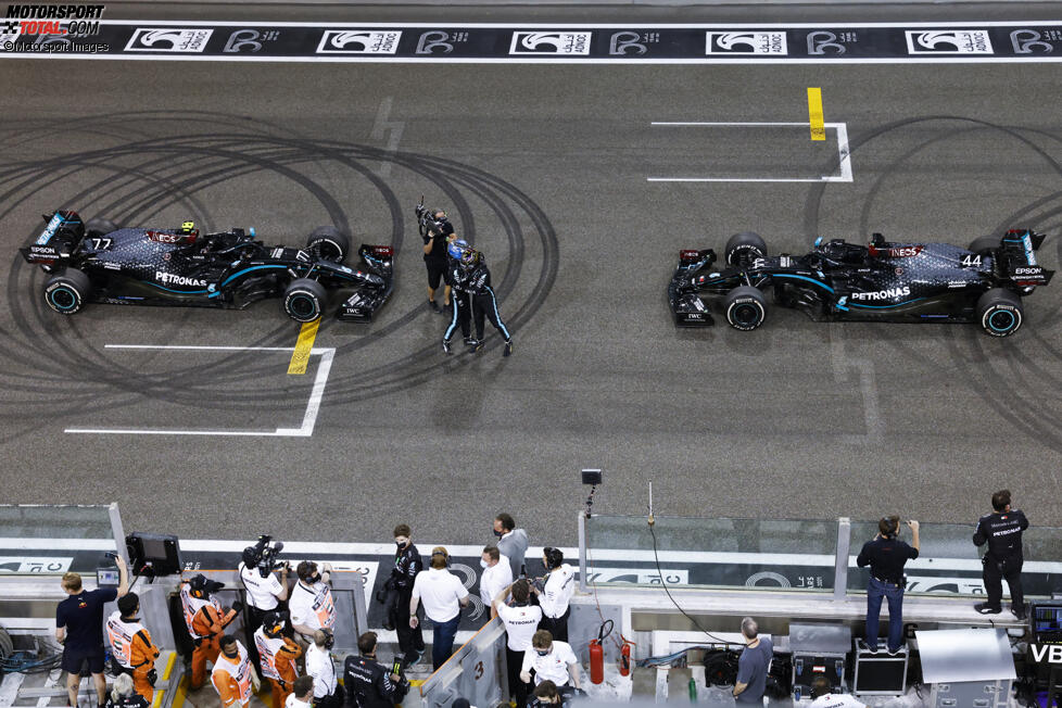 Lewis Hamilton (Mercedes) und Valtteri Bottas (Mercedes) 