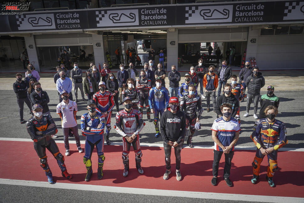 Neben den MotoGP-Stars waren auch einige Fahrer aus den kleinen Klassen vor Ort