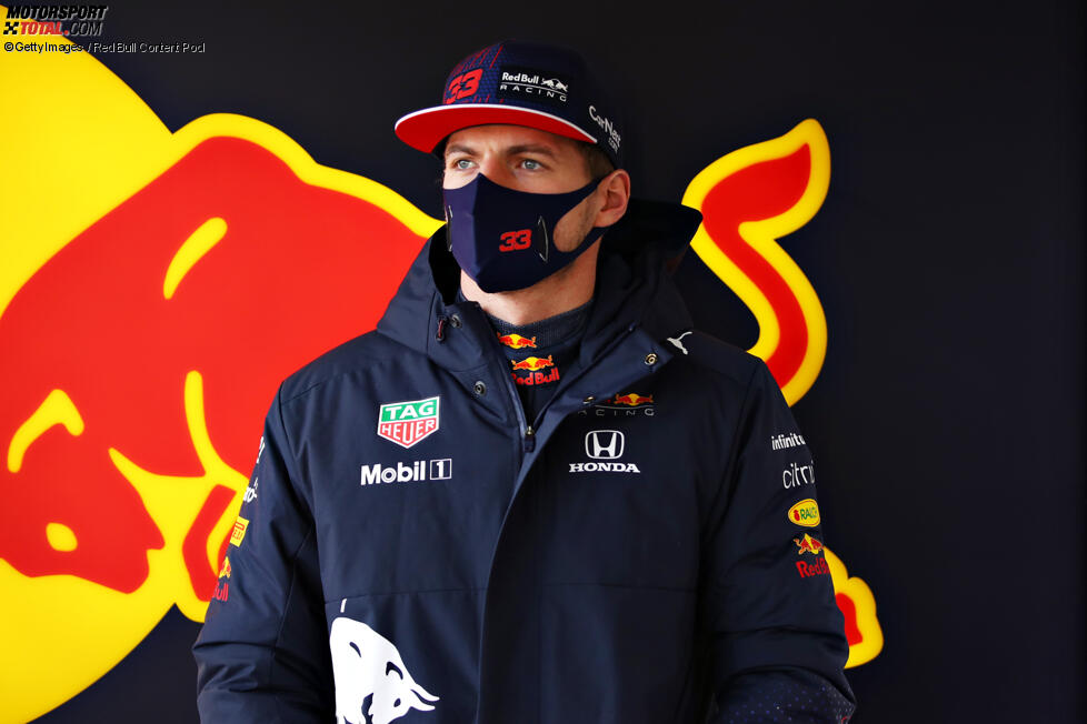 Max Verstappen (Red Bull) und Mark Thompson 