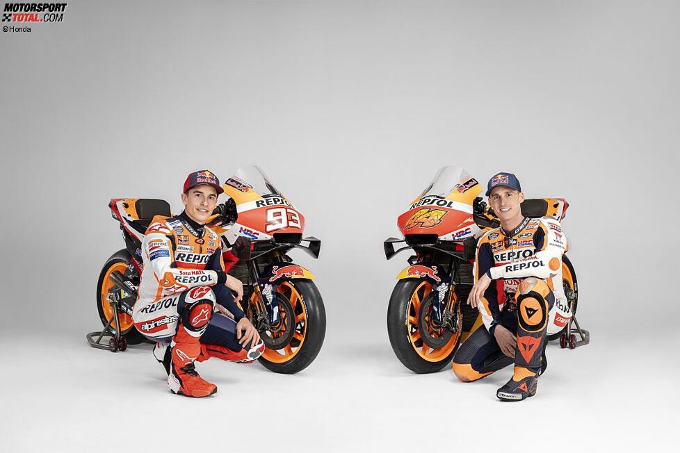 Marc Marquez und Pol Espargaro (Honda) 