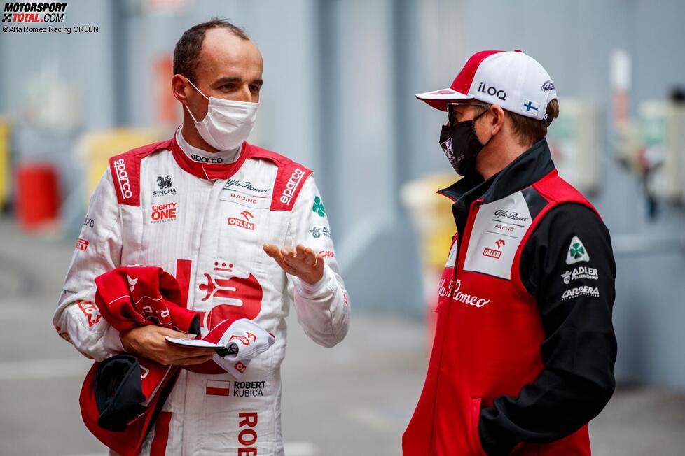 Robert Kubica und Kimi Räikkönen (Alfa Romeo)