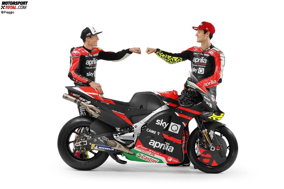 Aleix Espargaro und Lorenzo Savadori (Aprilia) 