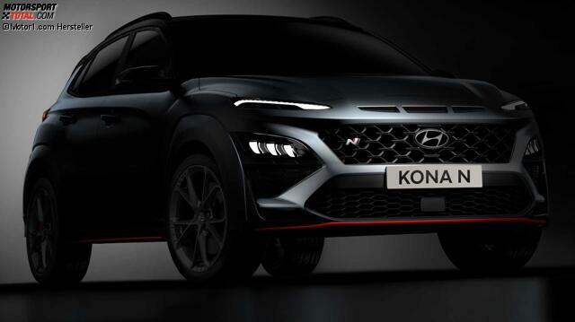 Hyundai Kona N (2021) auf neuen Teaserbildern