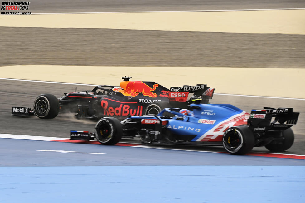 Max Verstappen (Red Bull) und Esteban Ocon (Alpine) 