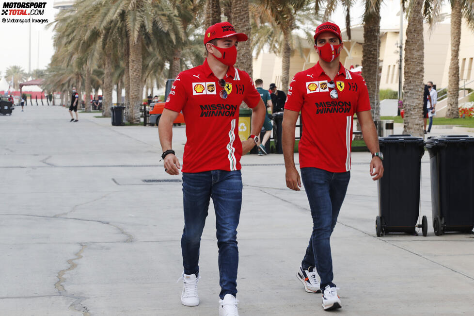 Charles Leclerc (Ferrari) und Carlos Sainz (Ferrari) 