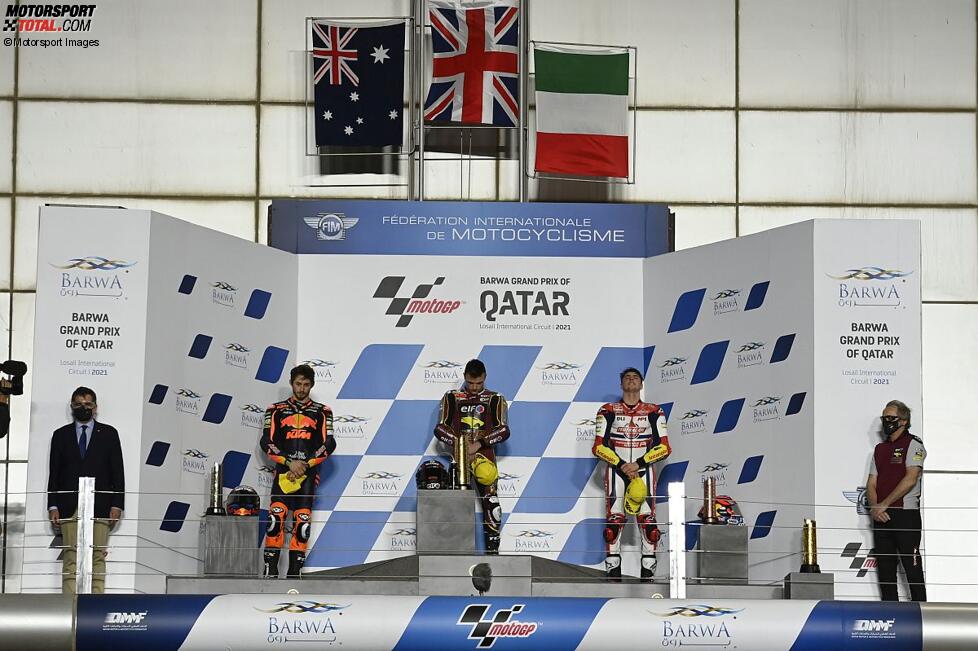 Sam Lowes (Marc VDS), Remy Gardner ( Ajo) und Fabio Di Giannantonio (Gresini) 