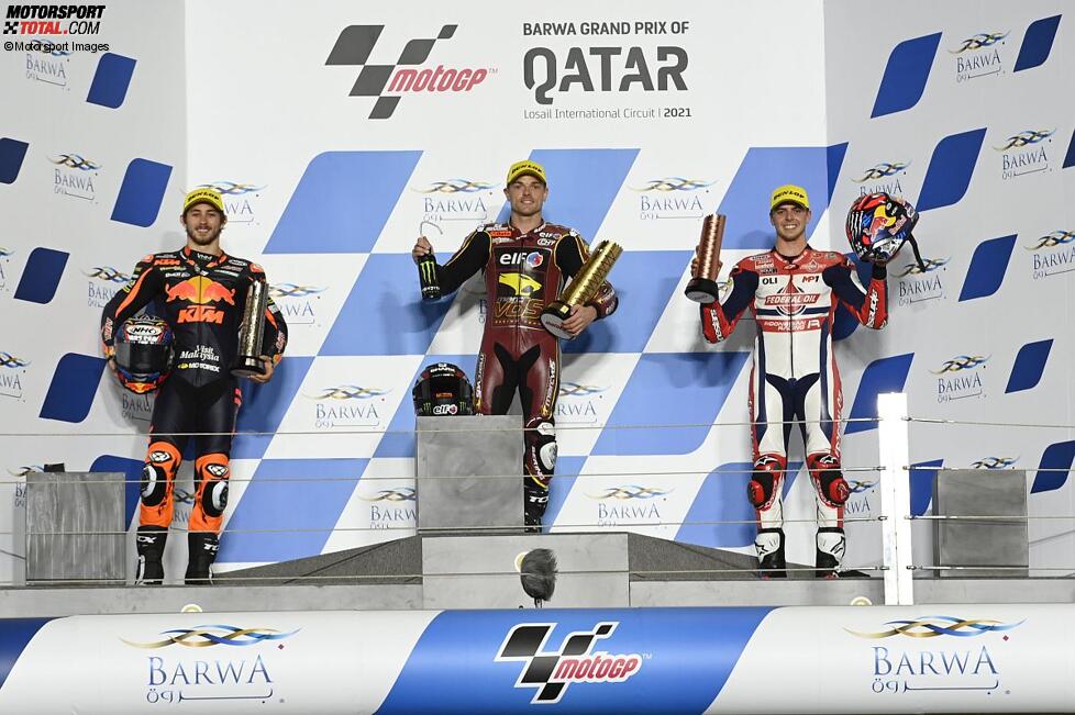 Sam Lowes (Marc VDS), Remy Gardner ( Ajo) und Fabio Di Giannantonio (Gresini) 