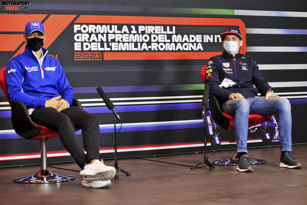 Mick Schumacher (Haas) und Max Verstappen (Red Bull) 