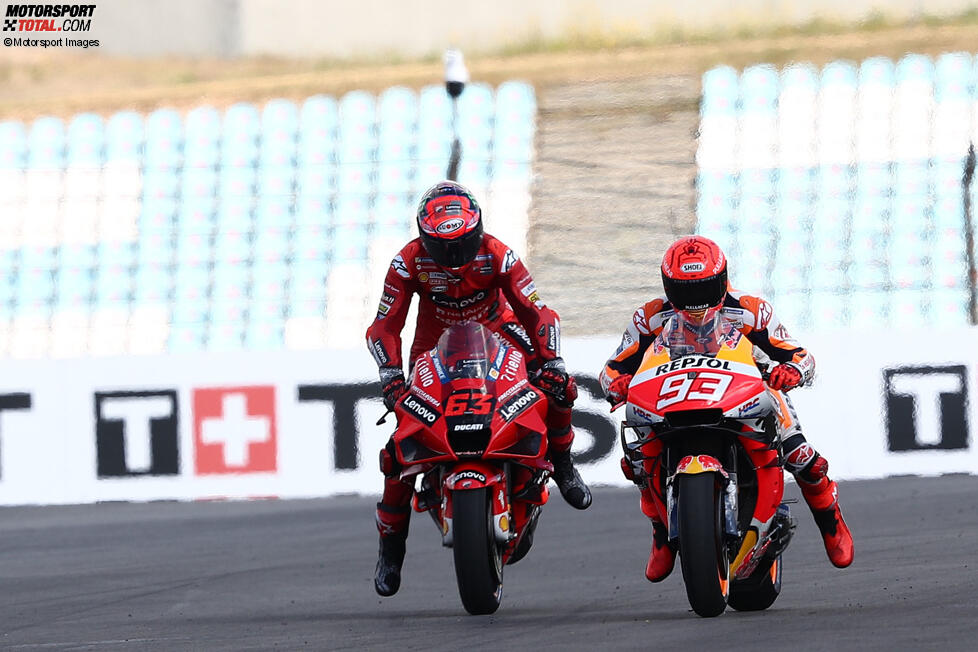 Francesco Bagnaia (Ducati) und Marc Marquez (Honda) 