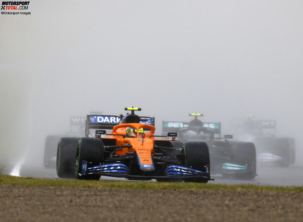 Lando Norris (McLaren) und Valtteri Bottas (Mercedes) 