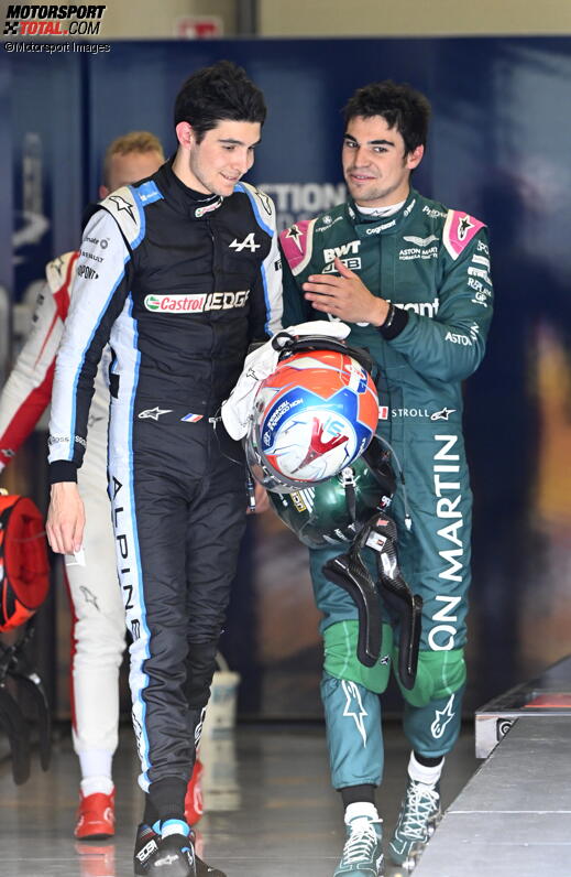 Esteban Ocon (Alpine) und Lance Stroll (Aston Martin) 