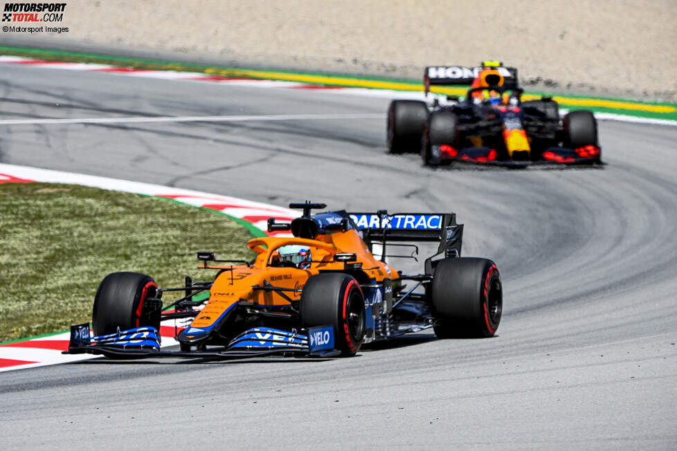 Daniel Ricciardo (McLaren) und Sergio Perez (Red Bull) 