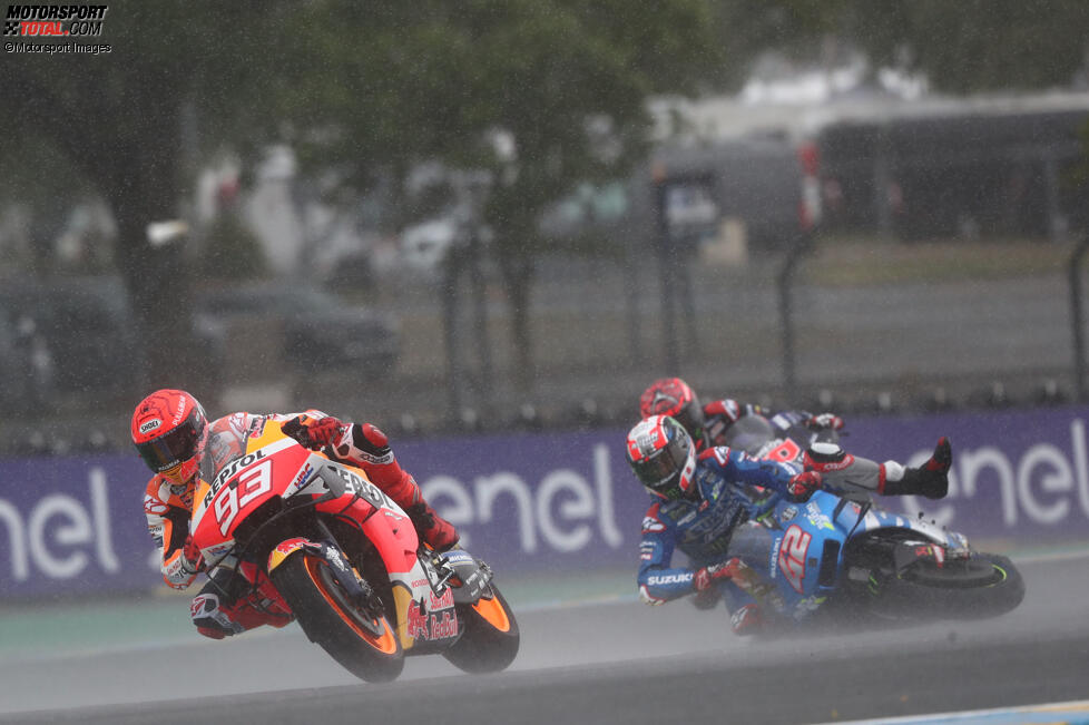 Marc Marquez (Honda) und Alex Rins (Suzuki) 