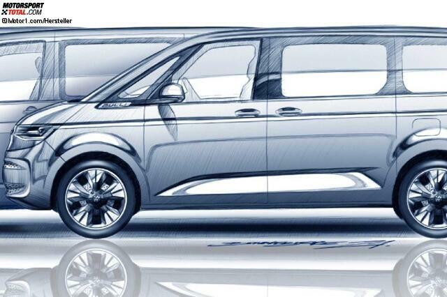 Vw T7 2021 Neuer Multivan Kommt Erstmals Mit Plug In Hybrid