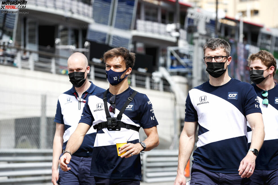 Pierre Gasly (AlphaTauri) mit Bodycam