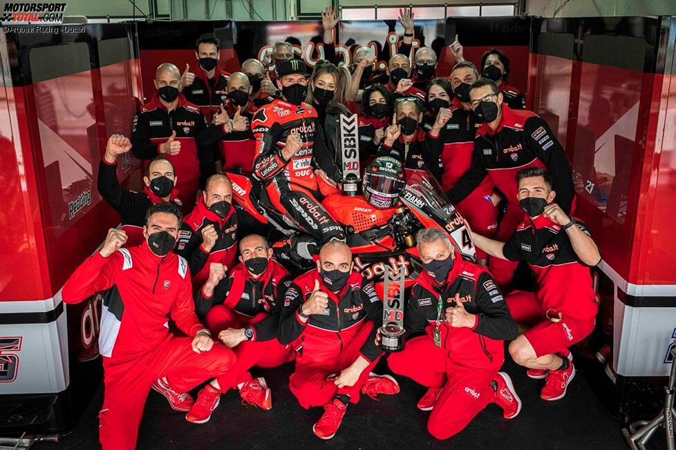 Ducati feiert den Sieg von Scott Redding