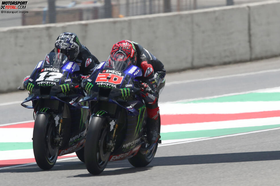 Maverick Vinales (Yamaha) und Fabio Quartararo (Yamaha) 