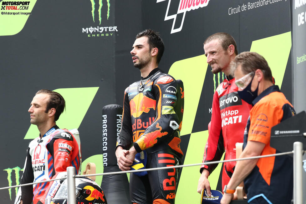 Miguel Oliveira (KTM), Johann Zarco (Pramac) und Jack Miller (Ducati) 