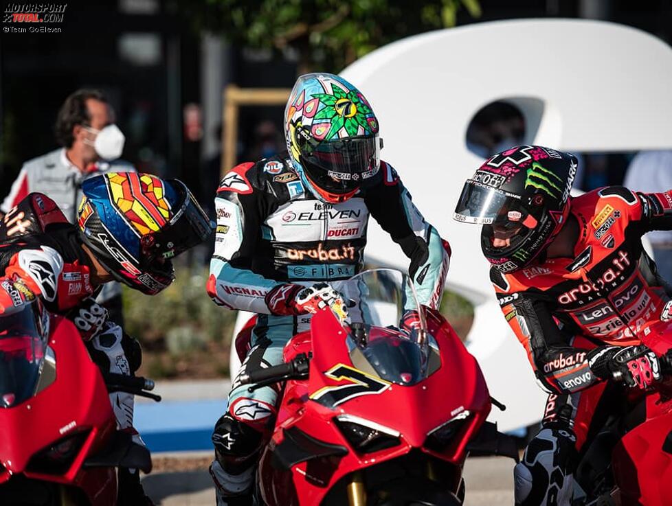 Michael Ruben Rinaldi, Chaz Davies und Scott Redding