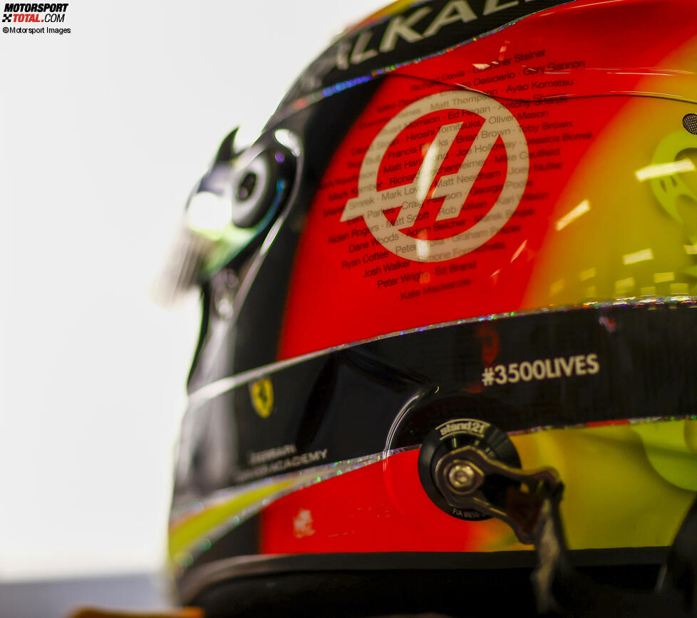 Helm von Mick Schumacher (Haas) 