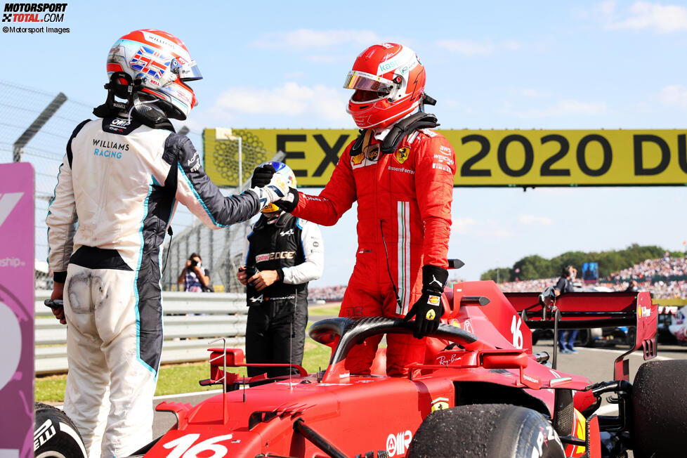 George Russell (Williams) und Charles Leclerc (Ferrari) 