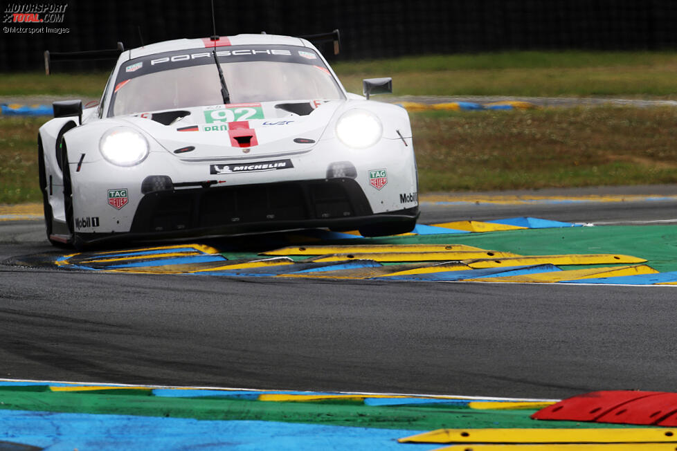 Kevin Estre, Neel Jani und Michael Christensen 