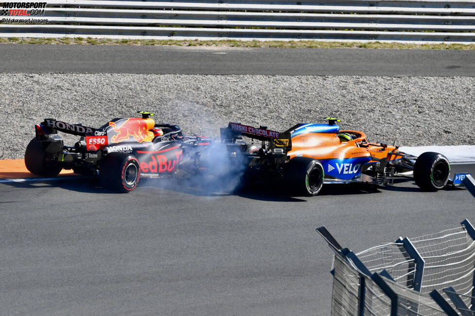 Lando Norris (McLaren) und Sergio Perez (Red Bull) 