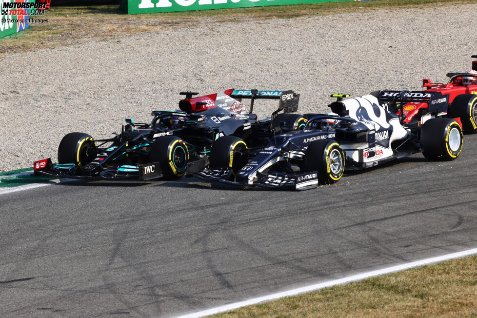 Lewis Hamilton (Mercedes) und Pierre Gasly (AlphaTauri) 