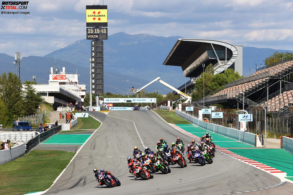 WSBK-Start Barcelona