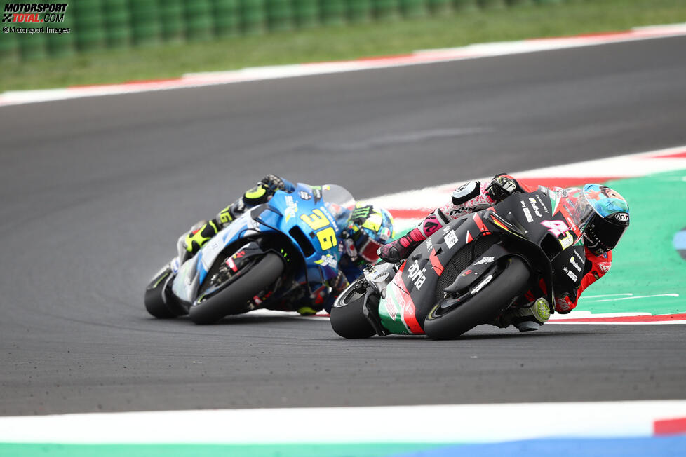 Aleix Espargaro (Aprilia) und Joan Mir (Suzuki) 