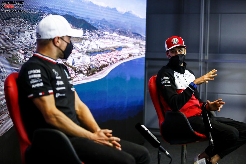 Antonio Giovinazzi (Alfa Romeo) und Valtteri Bottas (Mercedes) 