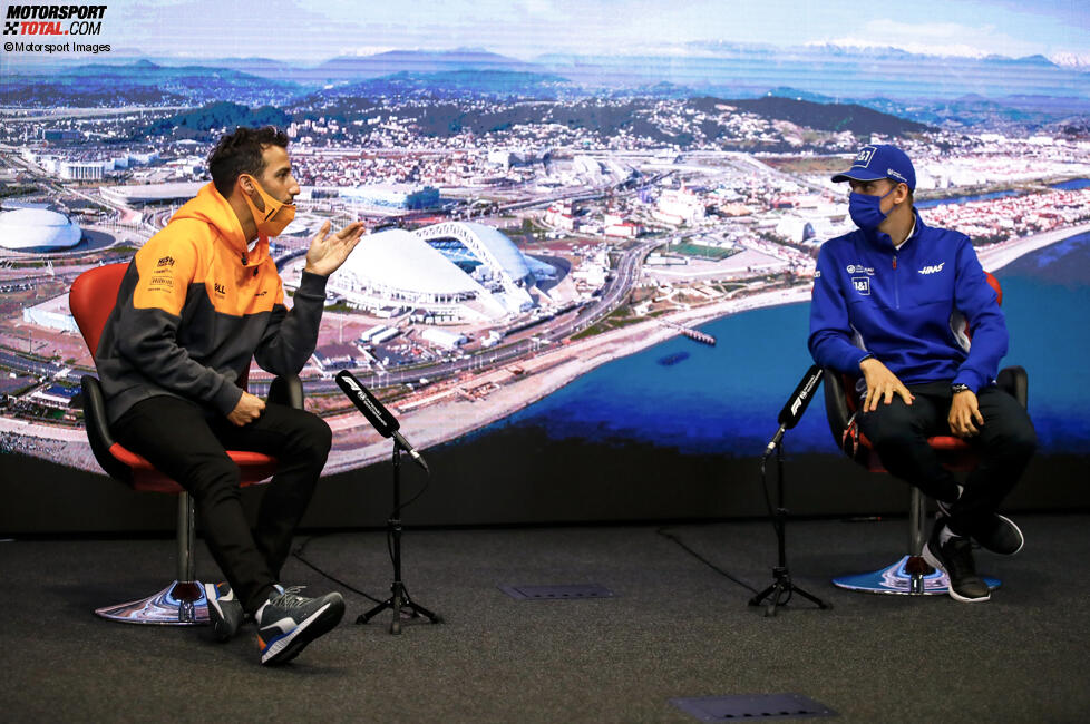 Daniel Ricciardo (McLaren) und Mick Schumacher (Haas) 