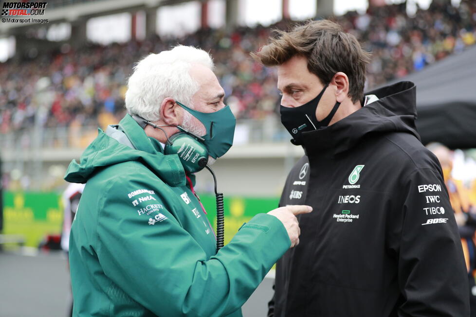 Lawrence Stroll (Aston Martin) Toto Wolff (Mercedes)