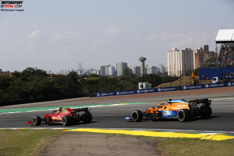 Carlos Sainz (Ferrari) und Lando Norris (McLaren) 