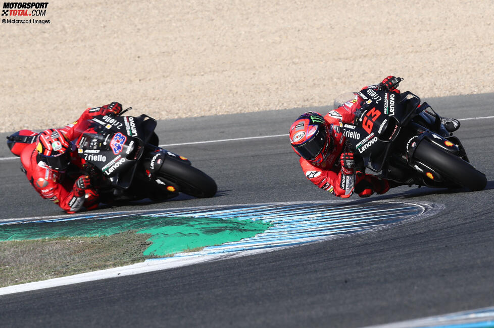 Francesco Bagnaia (Ducati) und Jack Miller (Ducati)