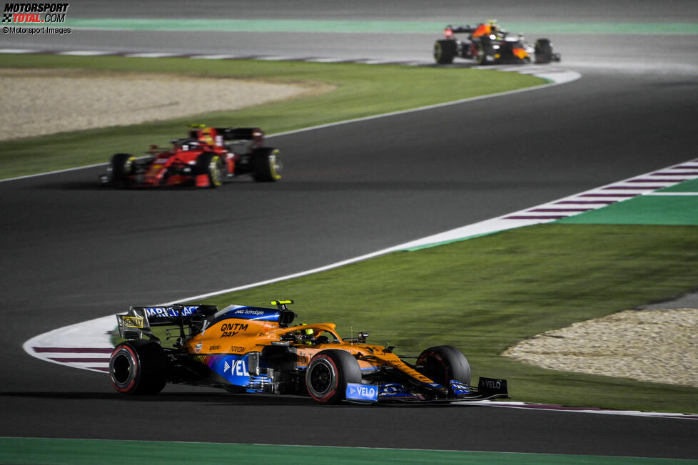 Lando Norris (McLaren) und Carlos Sainz (Ferrari) 
