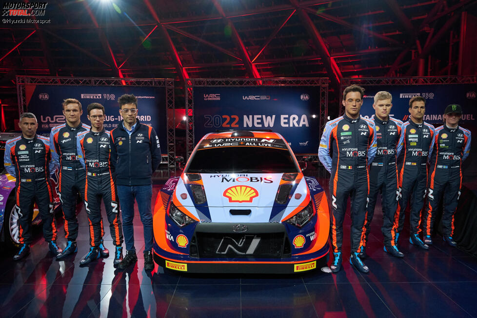 Ott T?nak, Thierry Neuville, Daniel Sordo und Oliver Solberg 