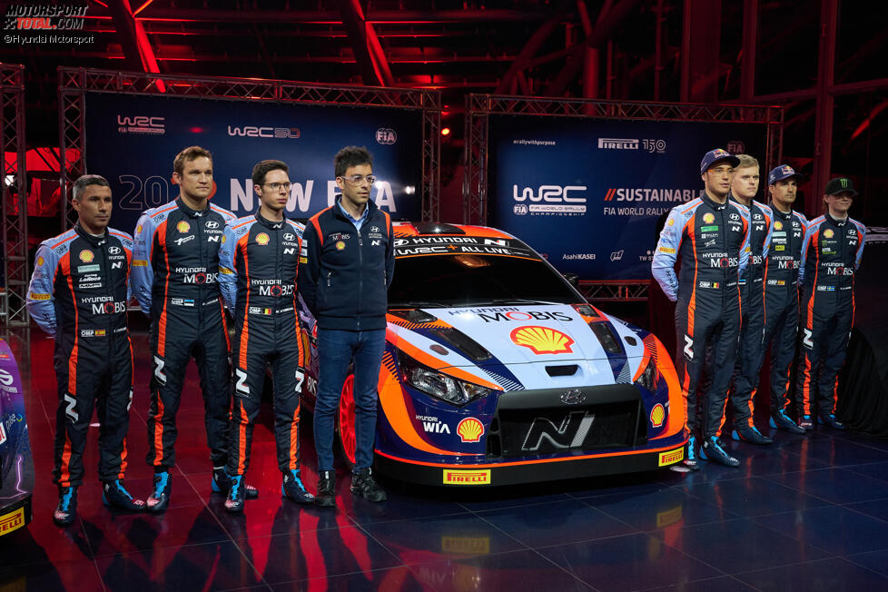 Ott T?nak, Thierry Neuville, Daniel Sordo und Oliver Solberg 