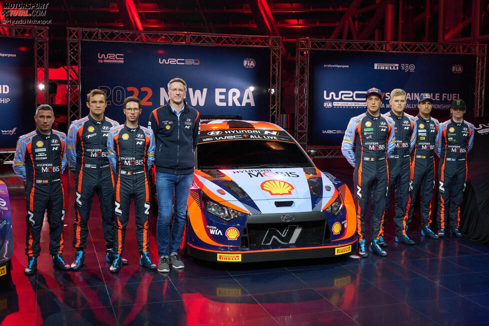 Ott T?nak, Thierry Neuville, Daniel Sordo und Oliver Solberg 