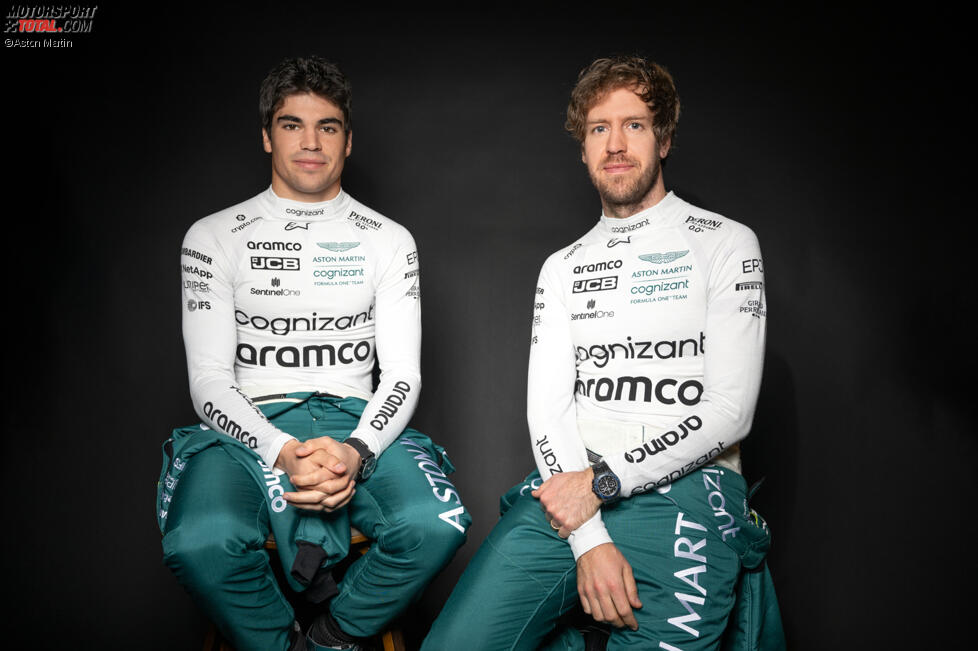 Lance Stroll (Aston Martin) und Sebastian Vettel (Aston Martin) 
