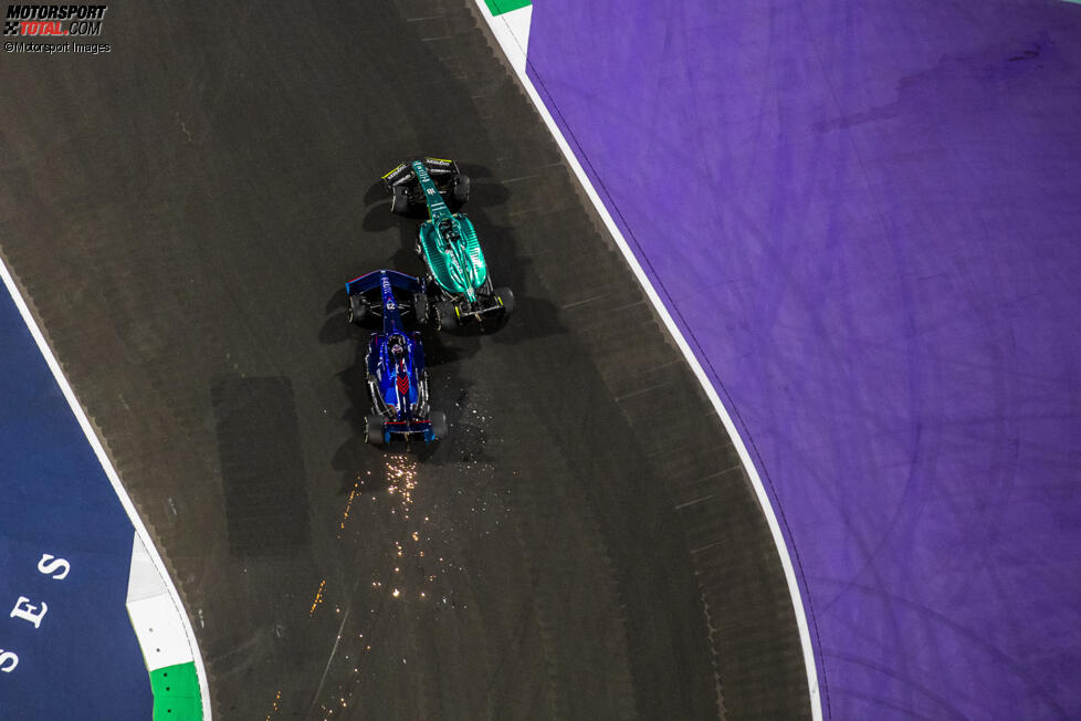 Alexander Albon (Williams) und Lance Stroll (Aston Martin) 