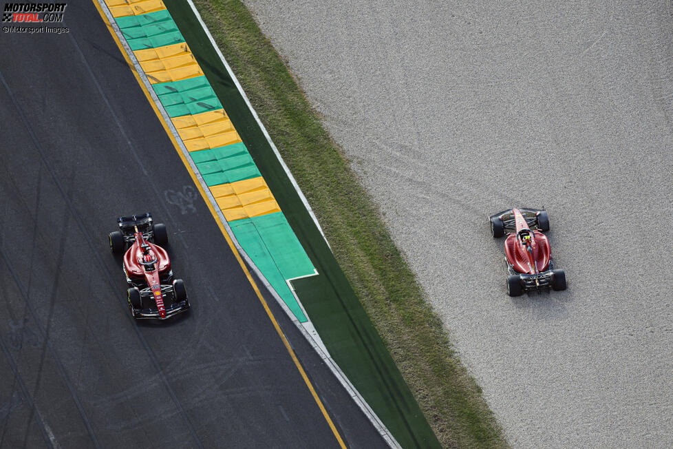 Charles Leclerc (Ferrari) und Carlos Sainz (Ferrari) 