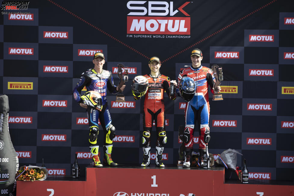 Andrea Locatelli, Alvaro Bautista und Iker Lecuona 