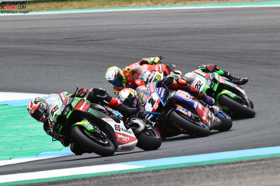 Jonathan Rea, Toprak Razgatlioglu und Alex Lowes 