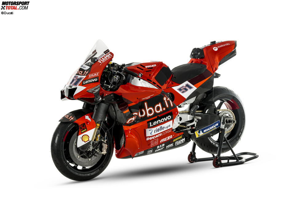 Die Ducati Desmosedici von Michele Pirro im Aruba-Design