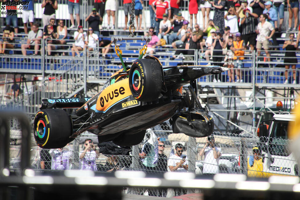 Unfallauto von Daniel Ricciardo (McLaren)