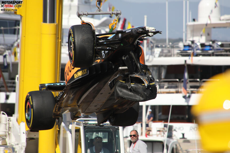 Unfallauto von Daniel Ricciardo (McLaren)