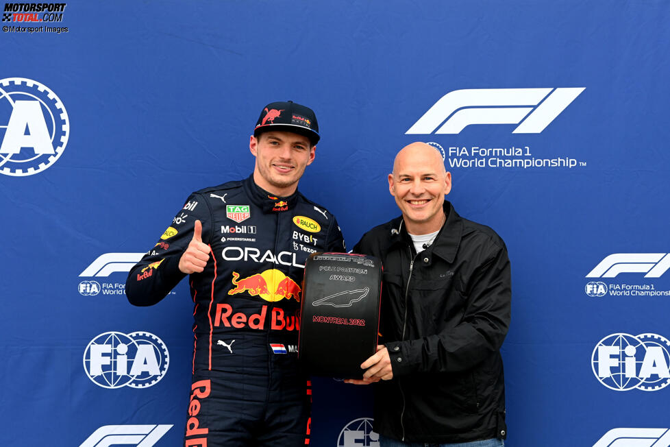 Max Verstappen (Red Bull) und Jacques Villeneuve 